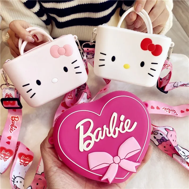 

Sanrio HelloKitty Cartoon Fashion Shoulder Crossbody Handbag Portable Sanitary Napkin Storage Bag Cute Mini Cosmetic Storage Bag