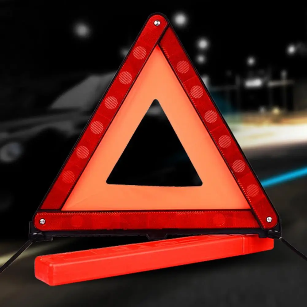 

Warning Sign Folding Sturdy ABS Car Warning Triangle Emergency Reflector for Parking