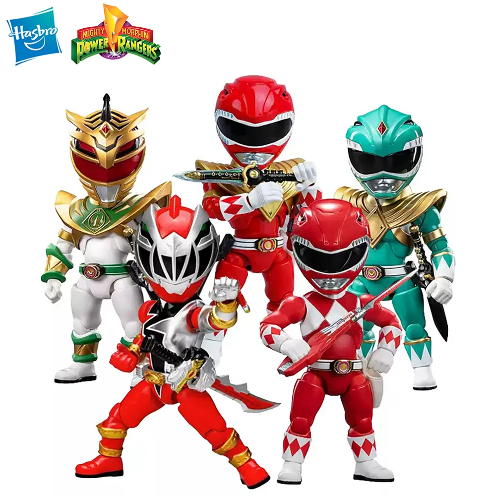 Фото [В наличии] Hasbro & Innovation Point Фигурка Q Power Rangers Red Ranger & Lord Drakkon 13,5 см Коллекционная модель игрушки №1