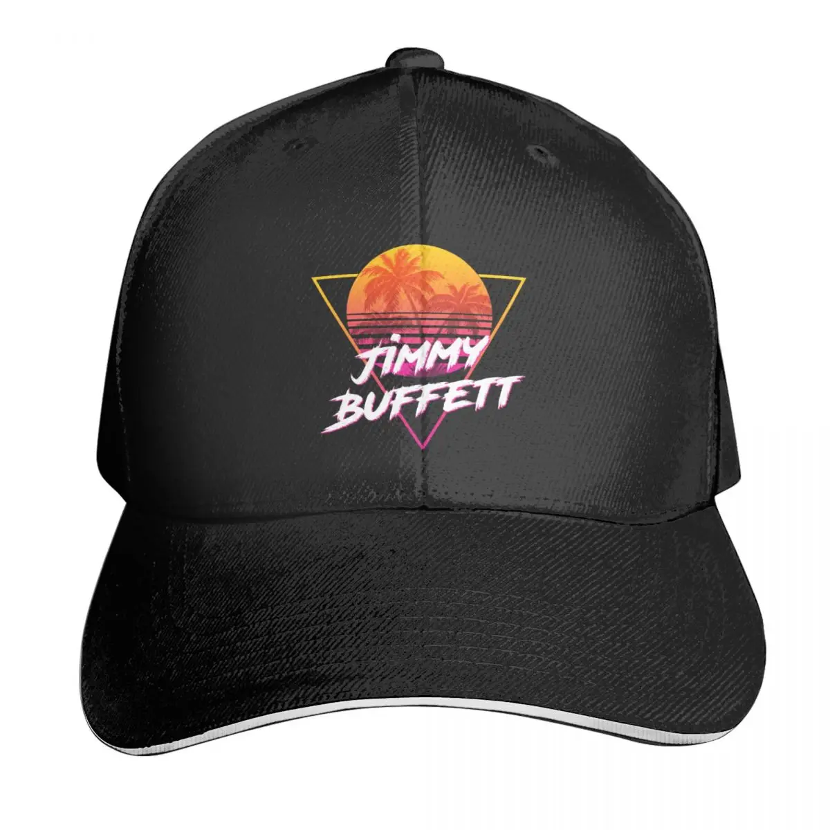 

Jimmy Buffett - Proud Name Retro 80s Sunset Casquette, Polyester Cap Customizable Moisture Wicking For Out