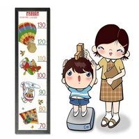 sg030 height chart table with length scale baby counted cross stitch kit cross stitching package cross stich gift to your baby