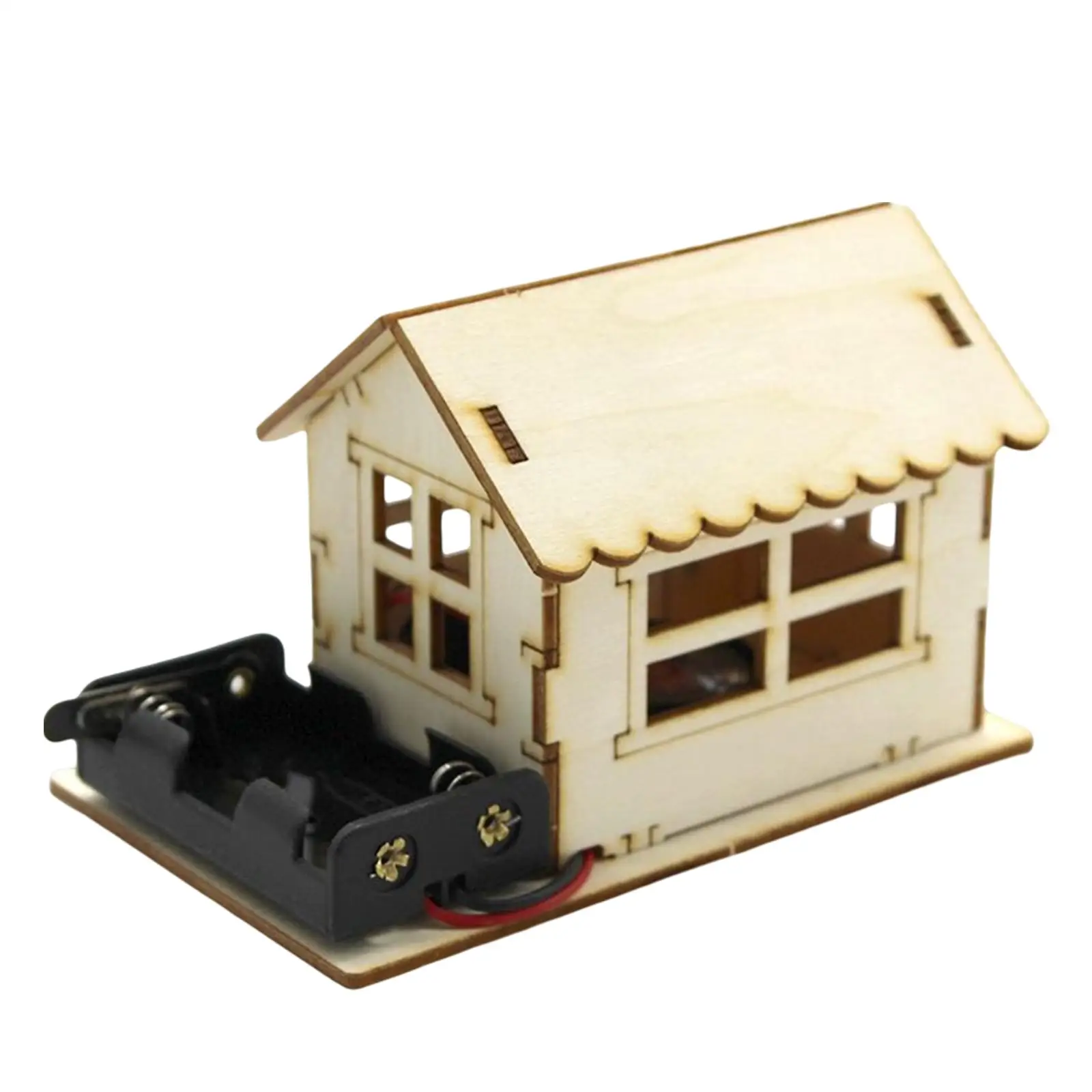 

Wood Doorbell House Collectibles Science Experiment Toys DIY for Boys Girls