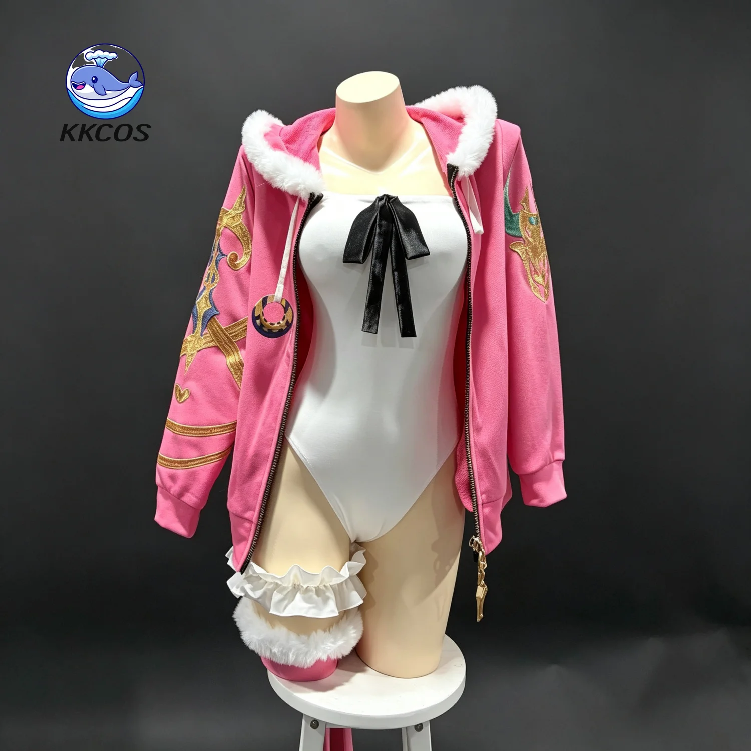 Фото KKCos FGO Fate/Grand Order Косплей-костюм Иштар, полный комплект, наряд из аниме-игры для женщин, боди с пальто, для Хэллоуина и карнавала. №1