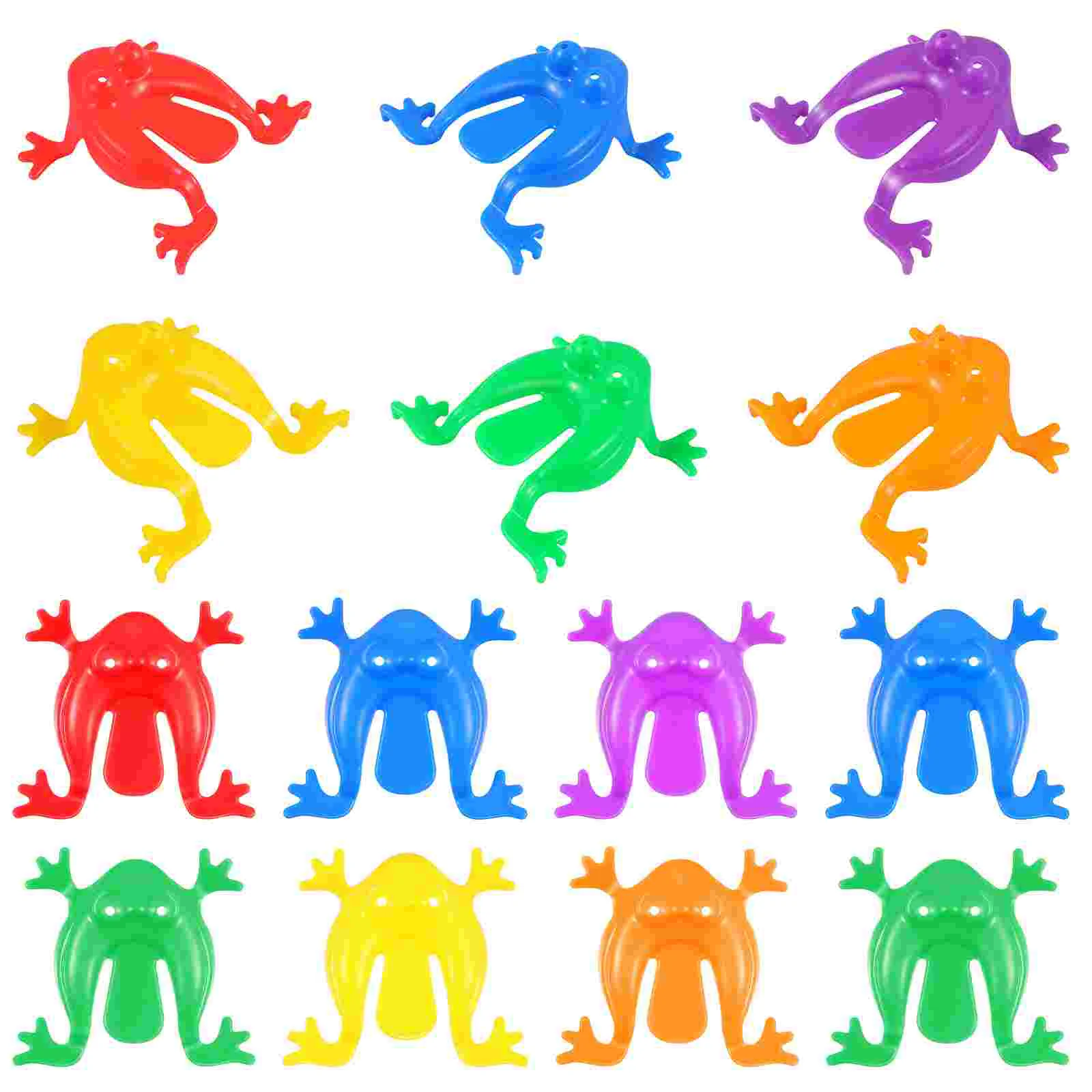 

24Pcs Jumping Frogs, Funny Jump Leaping Toys for Kids Fun Party Favors, Bag Fillers ( Random Colors )