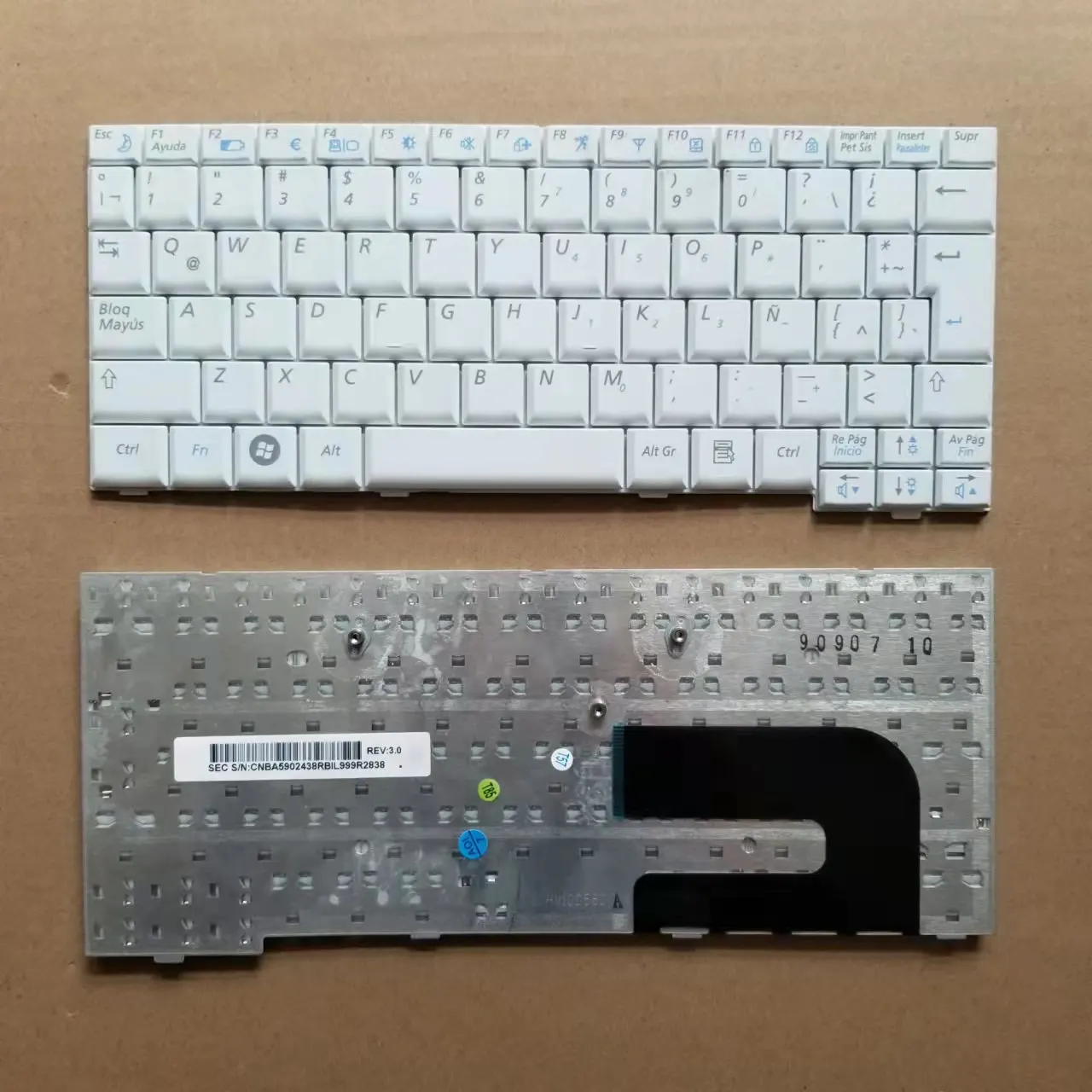 Фото Новинка для Samsung NC10 NP-NC10 ND10 N110 N130 N140 NC10 ND10 N108 серия LA Клавиатура для ноутбука с испанской и белой раскладкой №1