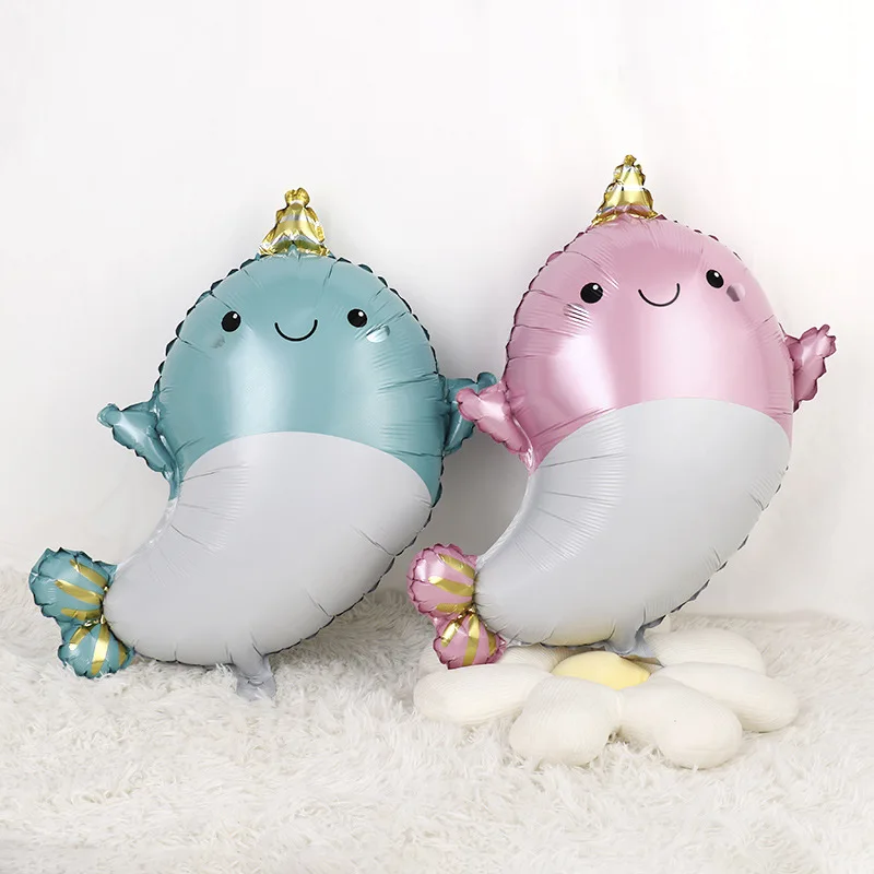 

Мультяшные надувные воздушные шары из алюминиевой фольги, украшение для вечеринки в честь Дня рождения ребенка, романтический свадебный Де...