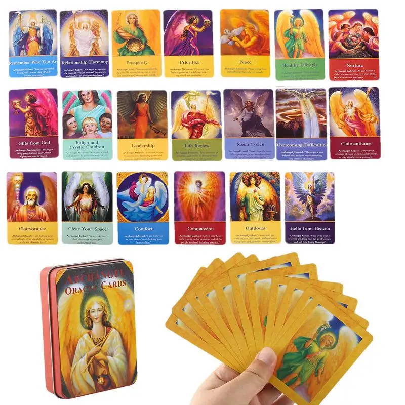 

Oracle Cards Read Fate Archangel Tarot Card Table Board Game English Tarot Deck For Future Fortune Telling For Beginners