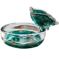 madame butterfly glass ashtray seasoning bowl handmade art glass decoration desktop