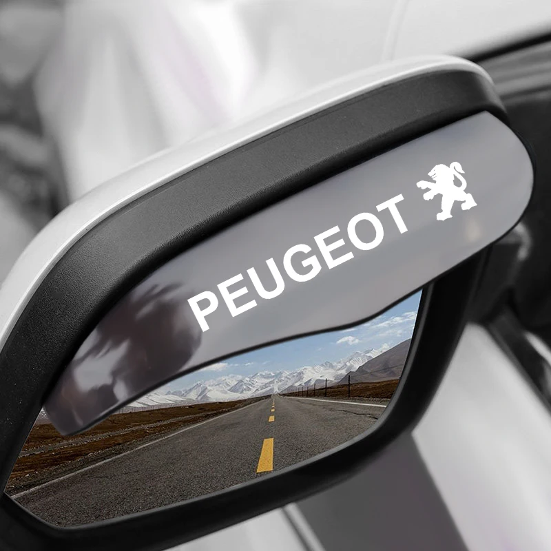 

Car Black Transparent Rain Eyebrow Stickers PVC Universal Rainproof Eyebrow Stickers Decoration For PEUGEOT 106 206 306 406 107
