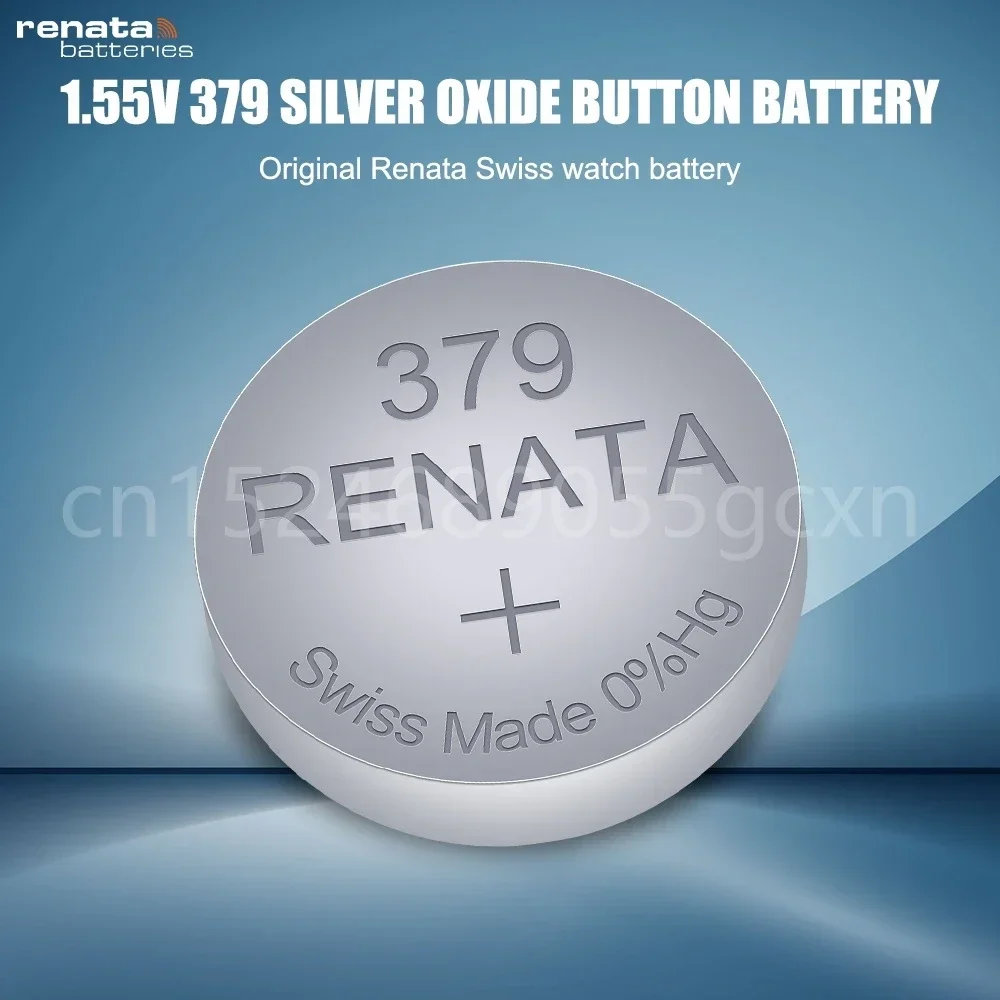 Фото Оригинальный RENATA 379 SR521SW 1,55 В оксид серебра для часов, пульт дистанционного управления, калькулятор, игрушки AG0 D379 V379, кнопочный элемент №2
