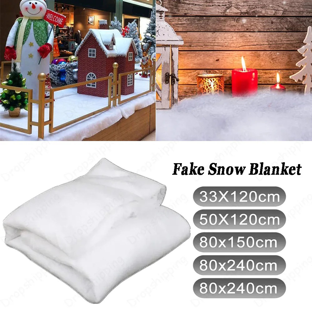 Искусственное Снежное Одеяло Рождественский Декоративный Зимний Домашний Декор