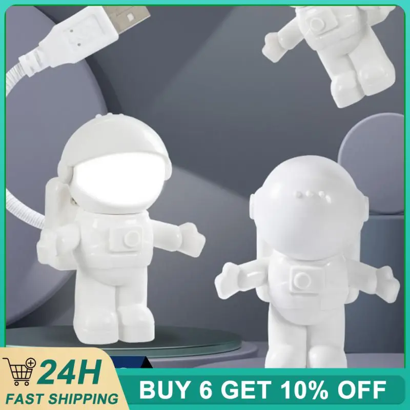 

New In Astronaut Usb Night Light Led Computer Keyboard Cosmonaut Light Creative Book Light Protection Lighting Lamp