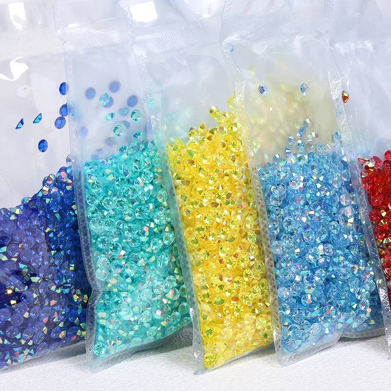 

3mm SS12 Jelly AB Resin Non Hot Fix Rhinestones Flatback Plastic Crystals Strass Glitters Stone Bulk Big Package for DIY Nail