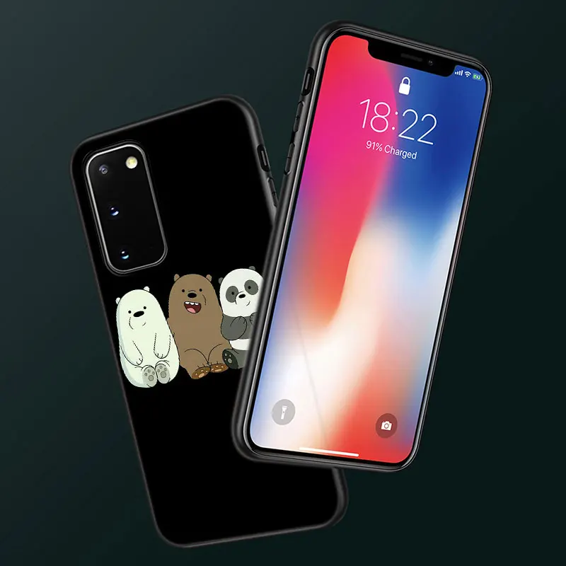 Милый мультяшный чехол с медведем для телефона Samsung Galaxy S22 S21 S20 Ultra FE S10 Lite 5G S10E S9 S8
