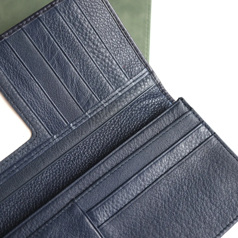 Мужской кошелек из натуральной кожи с буквами на заказ роскошный деловой