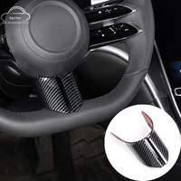 for mercedes benz c class w206 2022 abs carbon fiber style steering wheel u shaped decorative sticker car accessories