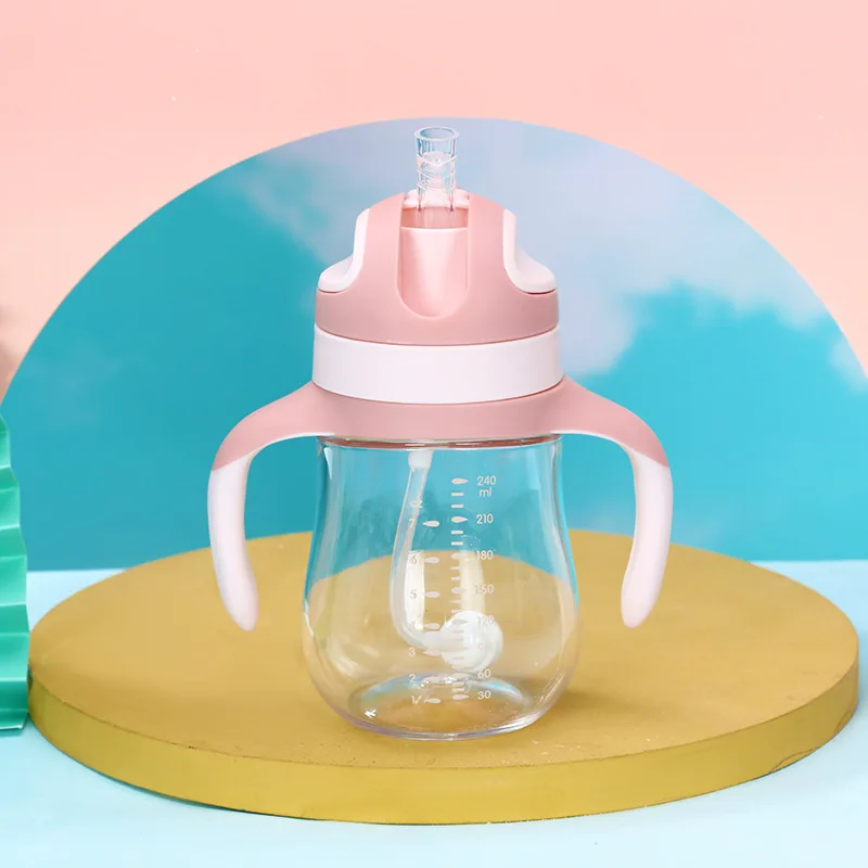 

270ML Sippy Cup 1PC 360 Degree Can Be Rotated Magic Cup Baby Learning Drinking Cup LeakProof Child Water Cup Bottle