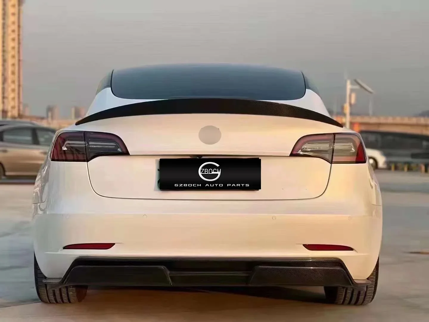 FORTesla модель 3 Оригинальный Автомобильный бампер Модернизированный до