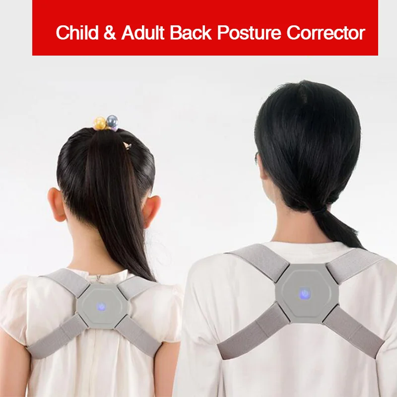 

Adult & Child Back Posture Corrector Clavicle Spine Back Support Shoulder Correction Intelligent Posture Shoulder Bandage Adjust