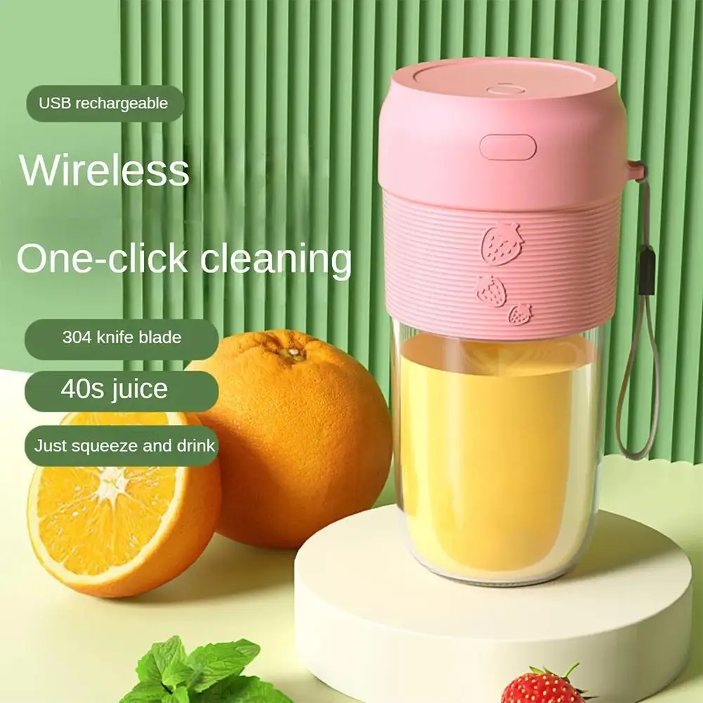 

1PCS Juicing Cup Mini Wireless Accompanying Electric Juicer Handheld Multifunctional Household Small Portable Juicer