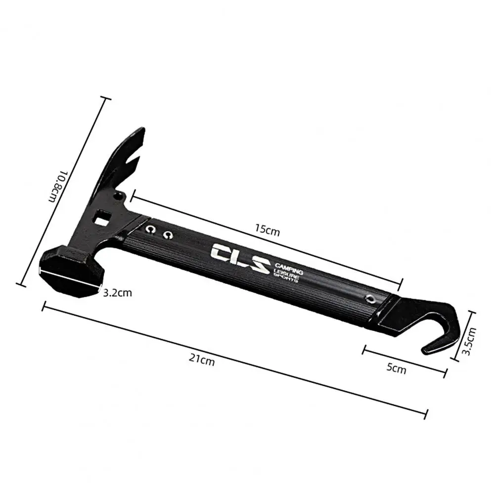

Tent Nail Hammer Solid Wear-resistant Hoe Head Useful Ground Pegs Hammer Camping Hammer for Travel