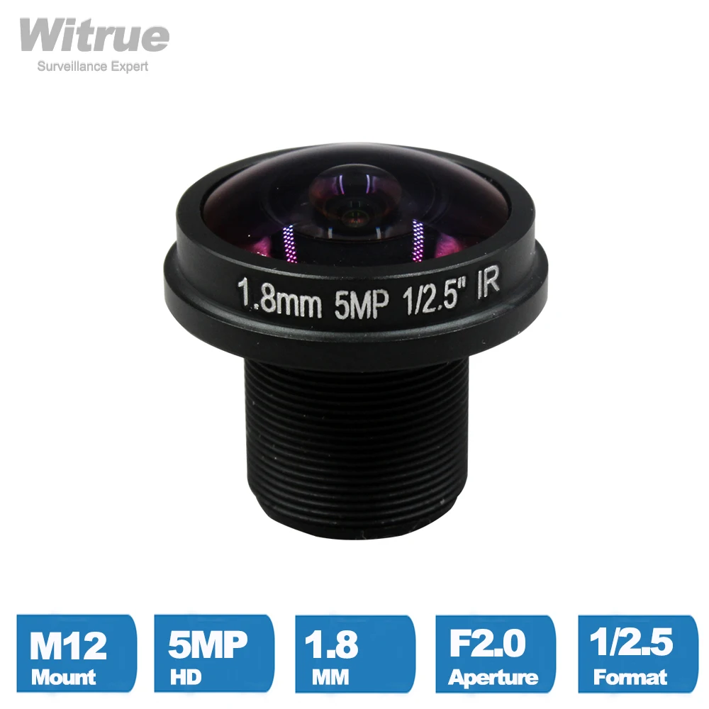 

Объектив камеры Witrue HD 5MP «рыбий глаз» 1,8 мм