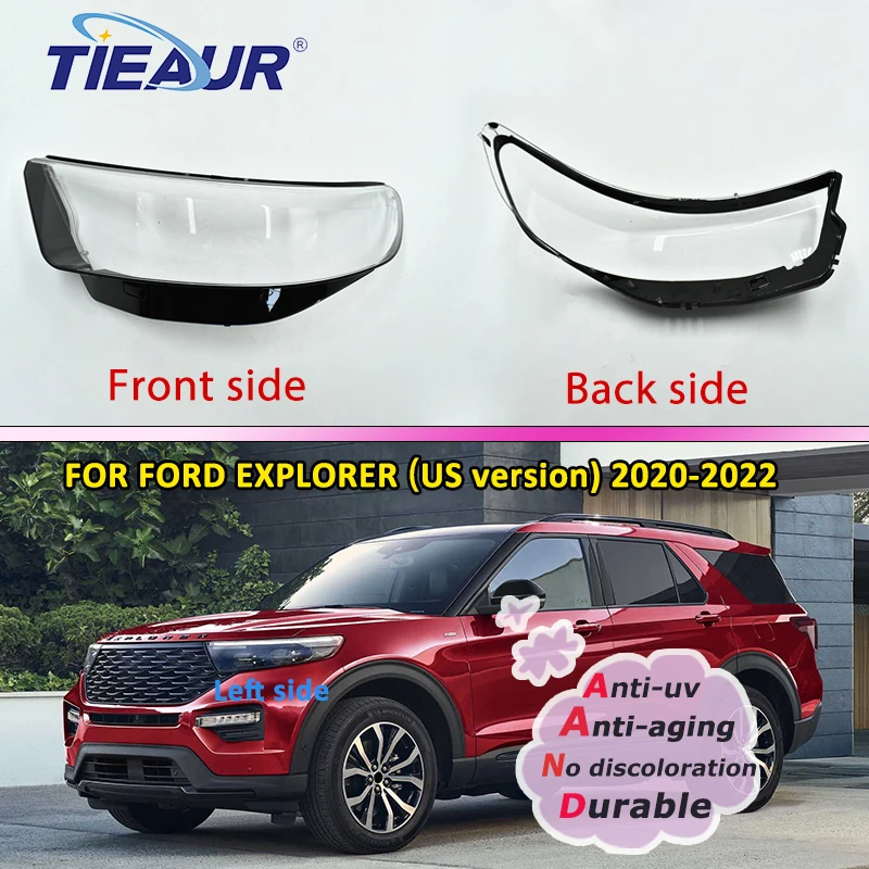 

Передняя левая и правая крышка для Фар Ford Explorer 2020 2021 2022, прозрачный абажур, налобный фонарь из оргстекла