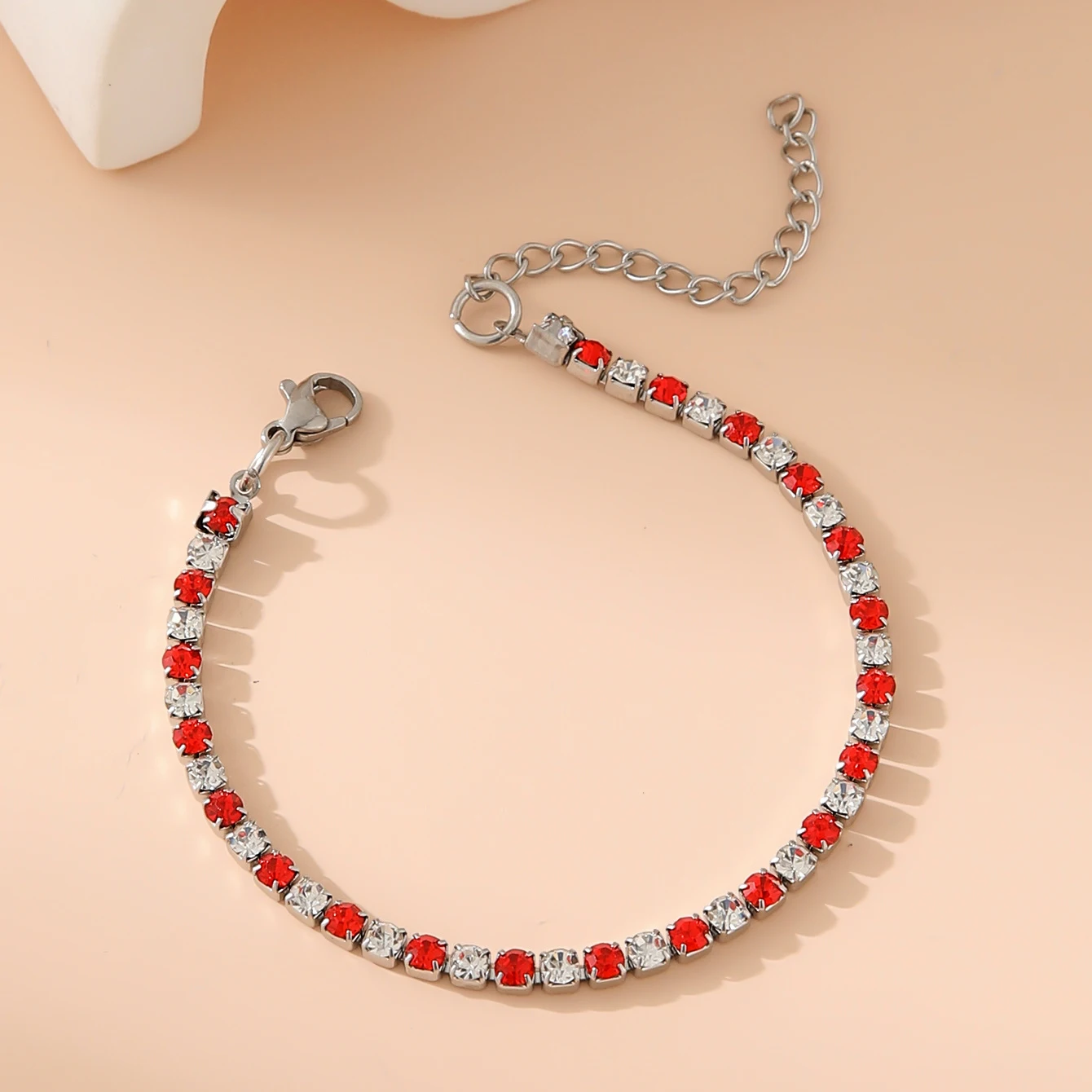 Искрительный браслет из нержавеющей стали 3 мм для мужчин и женщин тонкий со