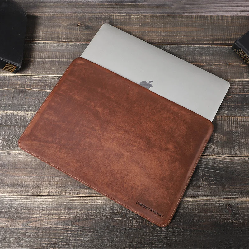 

Laptop Sleeve Case for Macbook Pro Air M2 13 14 16 Inch Leather Cover HP ASUS DELL XPS 13 Notebook Bag Men