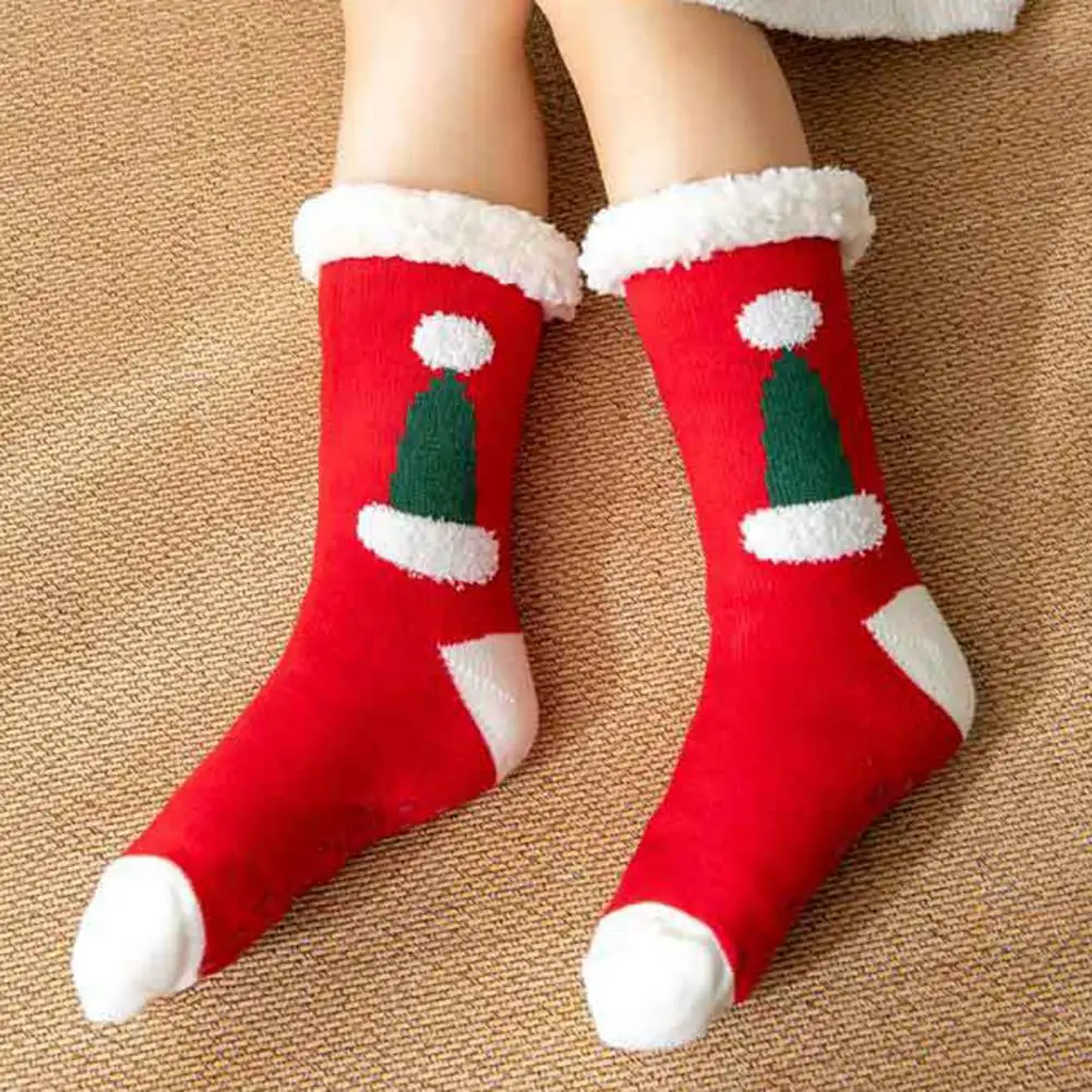 

1 пара, Зимние Носки с рисунком деда мороза