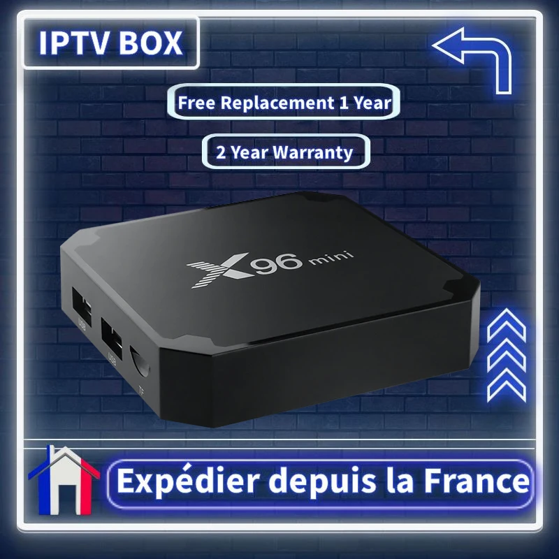

Ship From France X96 Mini Smart TV IPTV Box Android 9 2.4G WIFI Amlogic S905W 2GB 16GB Android Set Top IPTV Box 4K Media Player