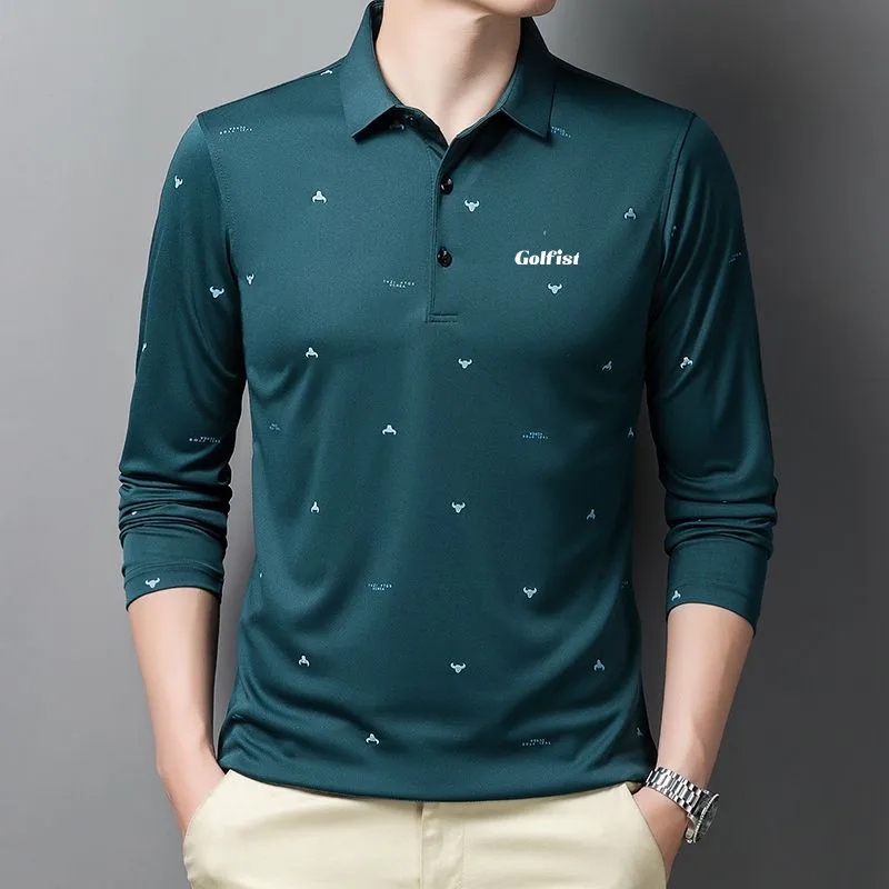 2023 Spring And Autumn Men's Golf Clothes Men's Golf T-shirt Horse Golf Top Golf Clothes Men's Golf Clothes Men's Golf Shirt Men