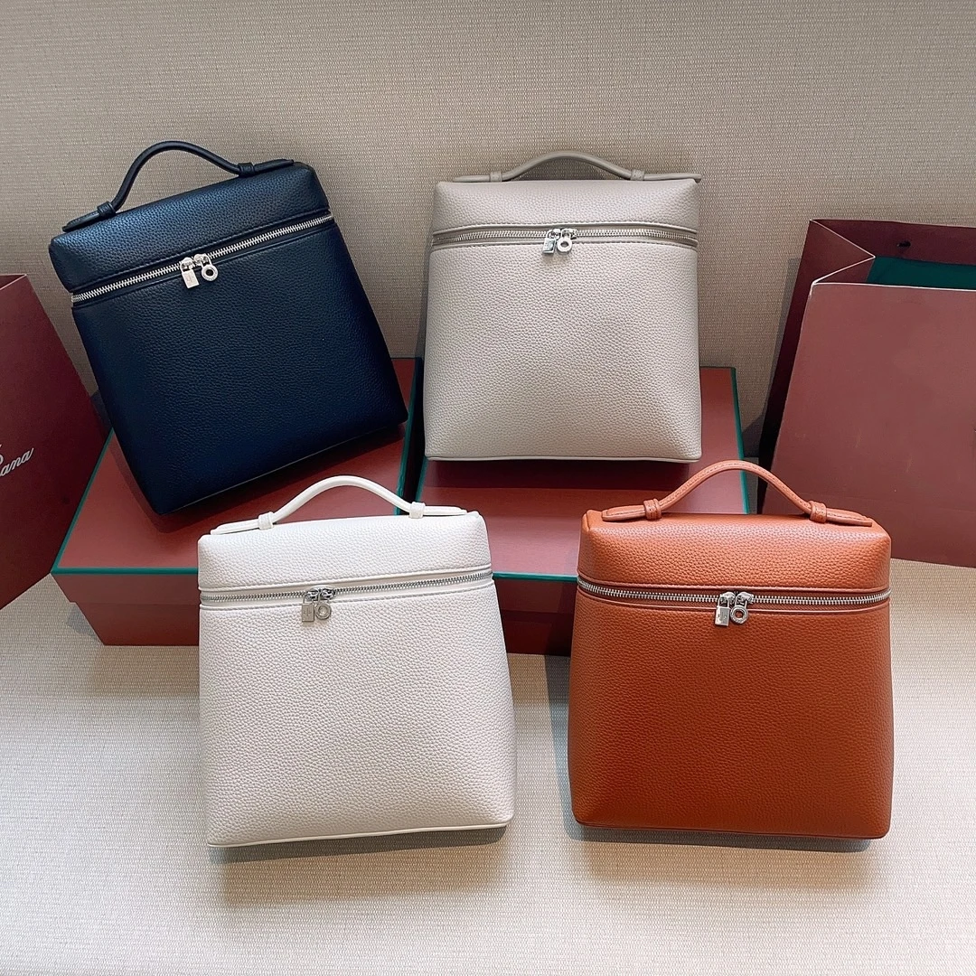 

LP Extra Pocket Backpack Loro Women's Leather Bag Piana 2023 New High-quality Cowhide Handbag Luxury Designer Style Shoulder Bag
