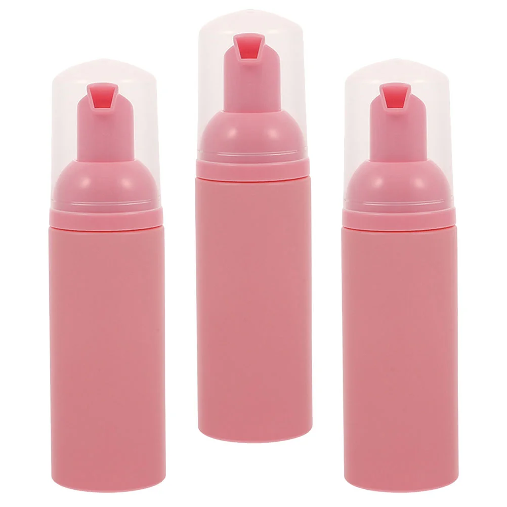 

3 Pcs Push Sparkling Bottle Foam Dispenser Soap Bubbler Pump Shampoo Pp Travel Lash Bottles