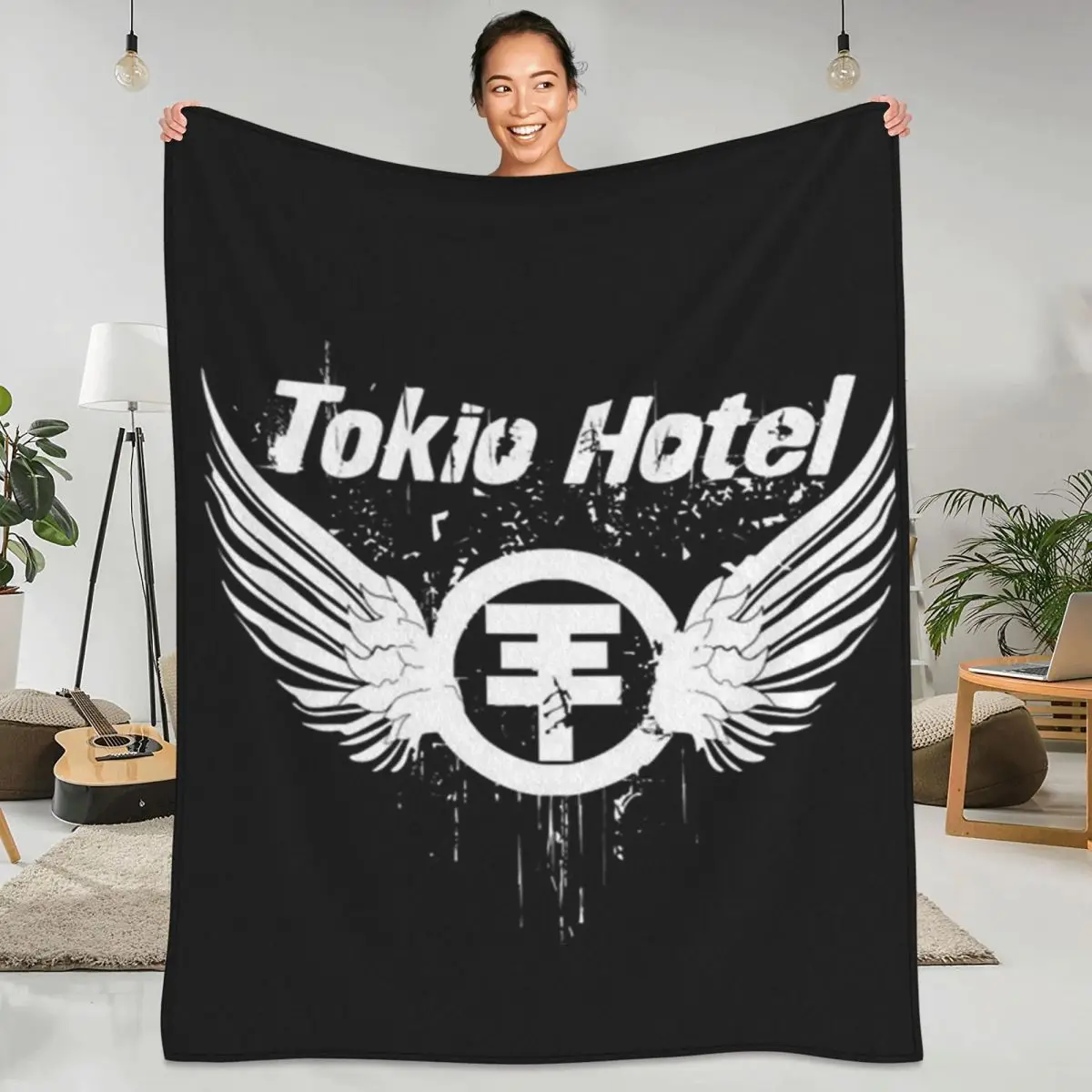 Мягкое теплое одеяло для пикника Tokio отеля постельное белье пледы с логотипом