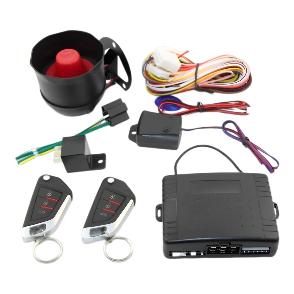 

838N Auto Remote Central Kit Auto Car Alarm System Car Engine Lock Unlock Push Button Anti-Theft System