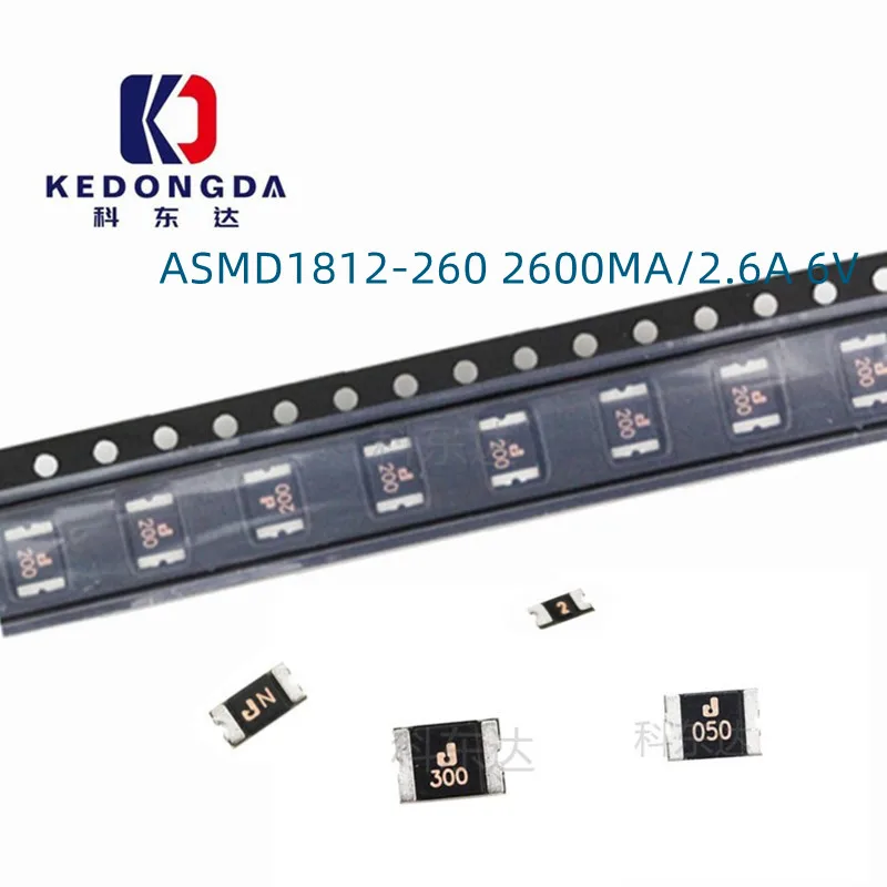 

ASMD1812-260 2600MA/2.6A 6V patch Self-restoring fuse Taiwan Unified Power JDT