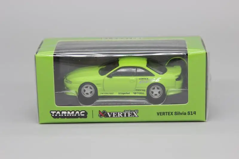 

Tarmac TW green 1:64 RV sports car model Silvia S14 Vertex modification suitable for Nissan collection ornaments gift