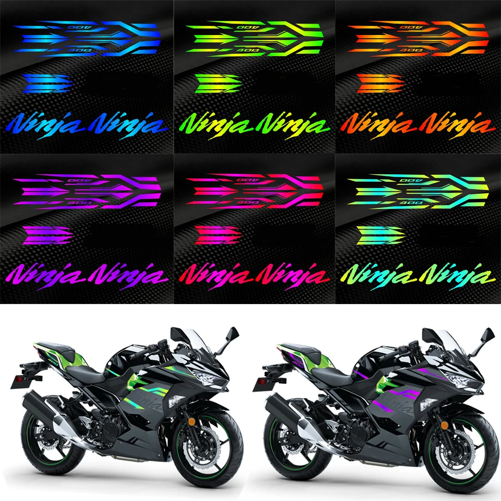 

For Kawasaki NINJA400 ninja 400 ZX-4R 2018 2019 2020 2023 Ninja Motorcycle Accessories Fairing Sticker Whole Car Sticker Kit