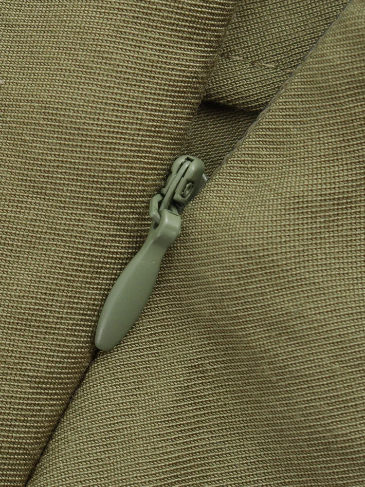 Женские шорты-бермуды KAOPU ZA винтажные юбки с завышенной талией боковой молнией и