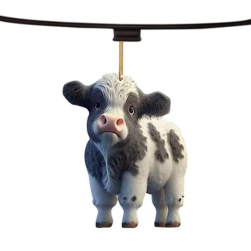 

Cartoon Cow Car Pendant Pendant Cute Christmas Tree Decorations Cute Swing Cow Hangings Ornaments For Christmas Tree Door Handle
