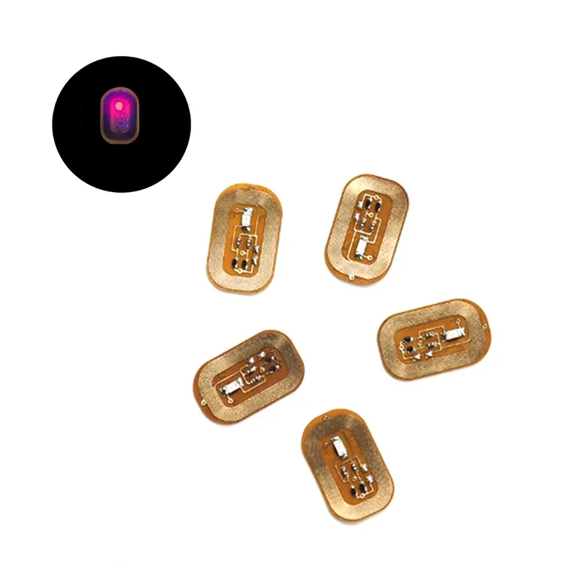 5 шт. NFC-вспышка наклейка для ногтей светодиодный голый чип интеллектуальная