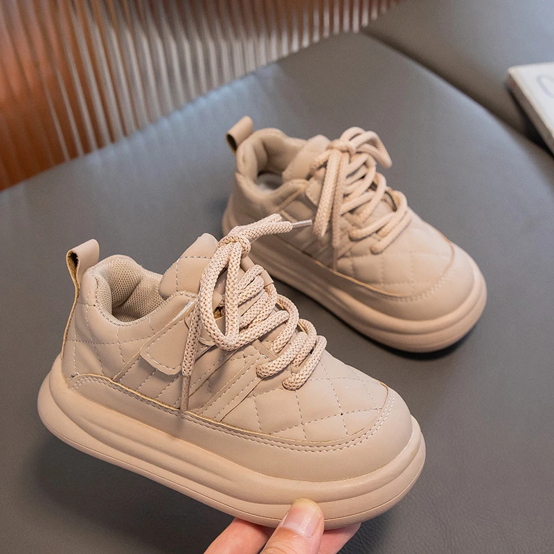 

Baby Shoes Winter Kids Cotton-padded Shoes 2023 New Non-slip Children Fashion Soft Boys and Girls Narrow Band Simple Korean Wind