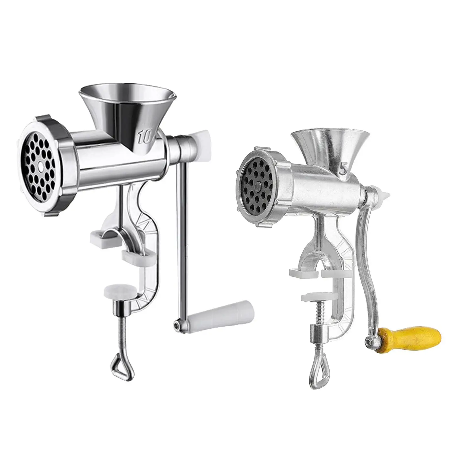 

Hand Crank Manual Meat Grinder Aluminium alloy, Grind Meat Vegetables