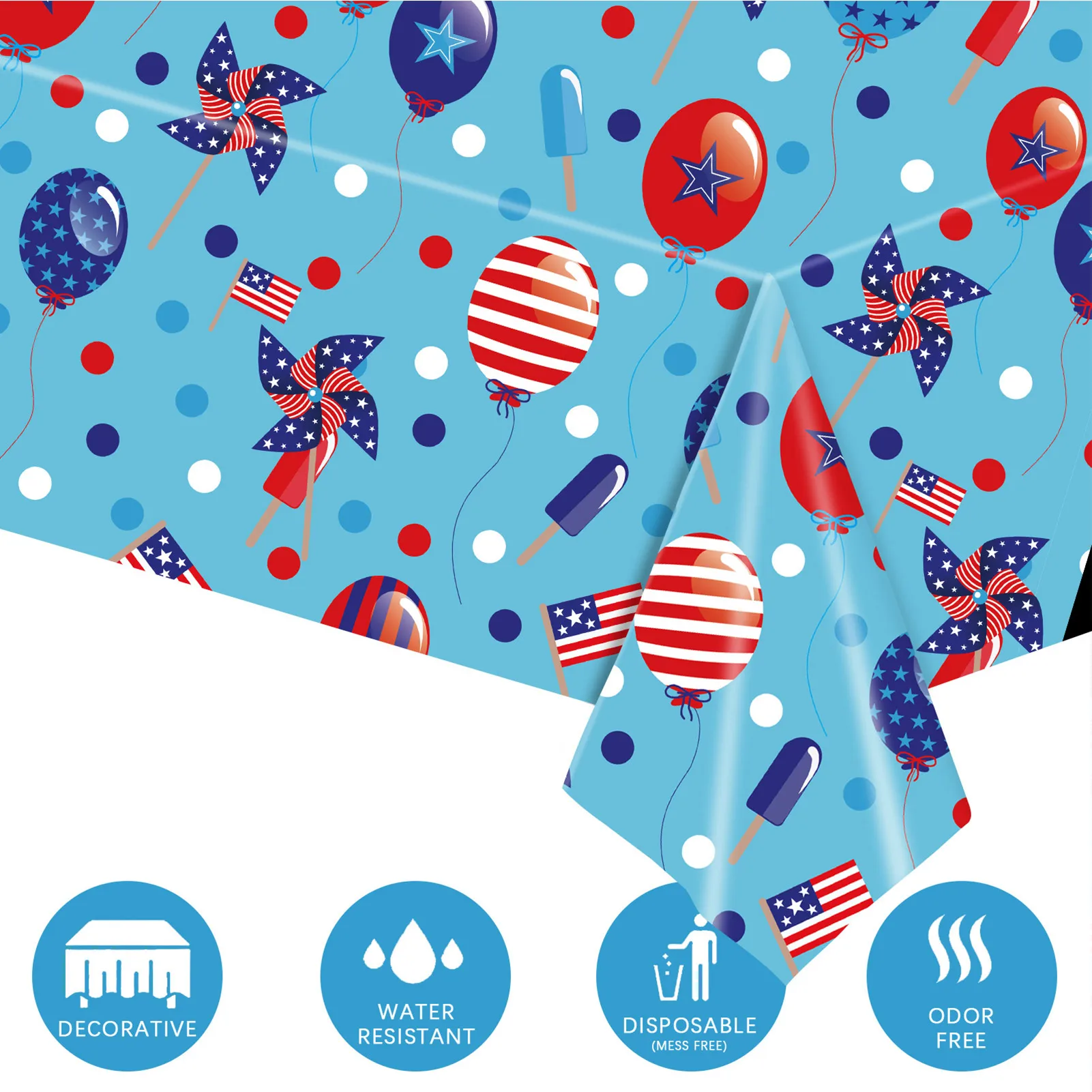 Скатерть на День Независимости x 9 футов украшения скатерть день памяти