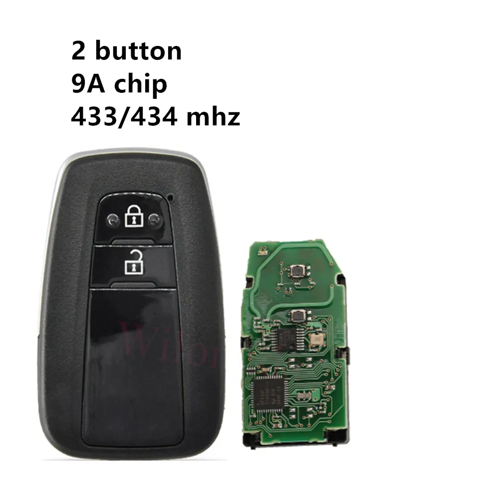 

Keyless Remote Control Car Key 2 Button 9A Chip 0410 for Toyota CH-R CHR Genuine 2018 433/434MHz FSK 14FDM-02 P/N:89904-F4010
