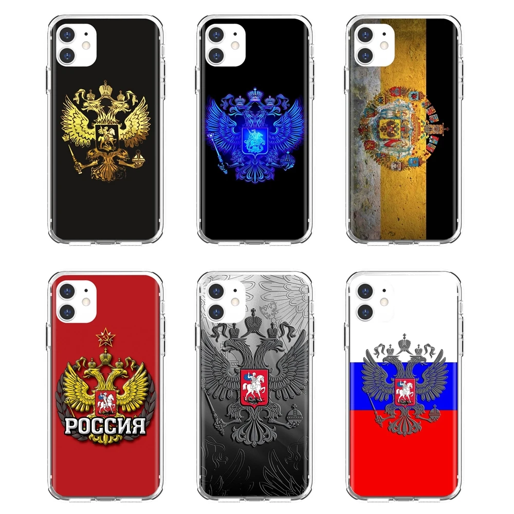 Чехол для телефона с российским гербом и принтом флага Huawei Honor 6 6A 7 7X 7A 7C 8 8C 8X 9 9X 10 10i