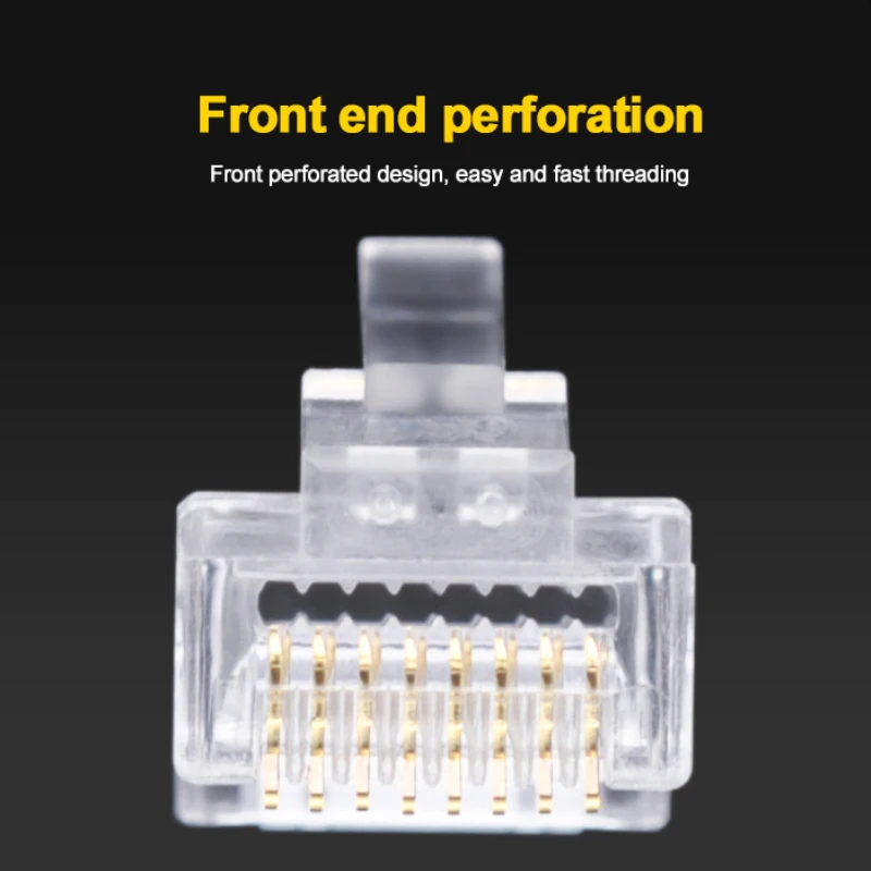 

2/4/6PCS Stronger Oxidation Resistance Super Five Perforated Crystal Head High Speed Wide Application Gold-plated Chip