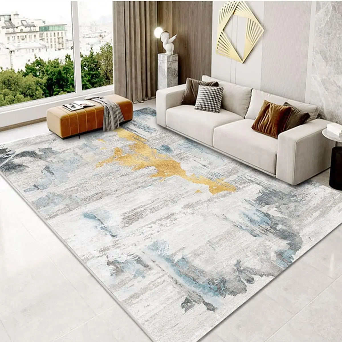 Modern luxury carpets for living room Washable non slip Children bedroom carpet Decoration home floor mats abstract Lounge Rug