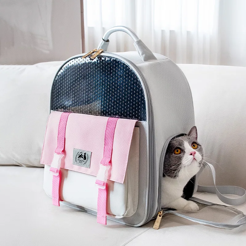 

Pet Dog Carrier Bag Carrier For Pet Cats Backpack Double Shoulder Portable Travel Backpack Outdoor Breathable Dog Carrier Bags